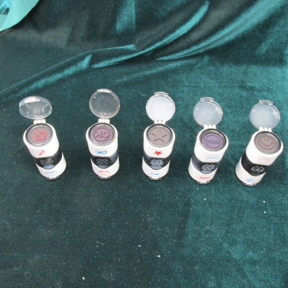 5 Rubber Custom Self-Inking Stamps, 2 designs on each stamper. - Picture 4 of 6